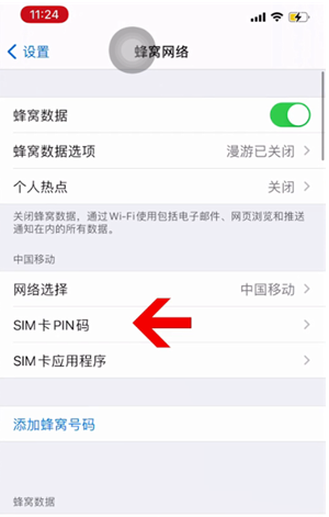 灯塔苹果14维修网分享如何给iPhone14的SIM卡设置密码 