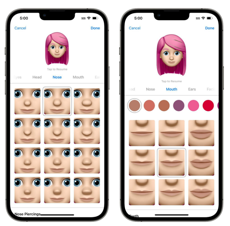 灯塔苹果手机维修分享​iOS 16中的拟我表情有了哪些变化和升级 
